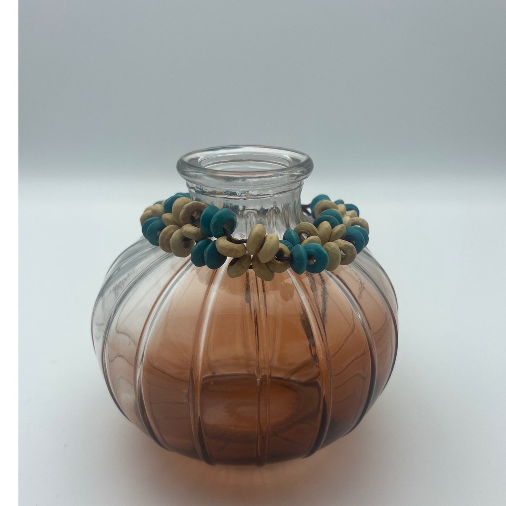 Boho Beaded Bracelet Adjustable  Turquoise Tan Wood Bead Bracelet Beach unique‎